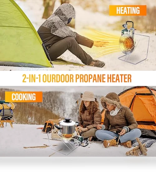 Multi-Use Portable Propane Heater/Cooker — Patio Heaters, Hotdevil