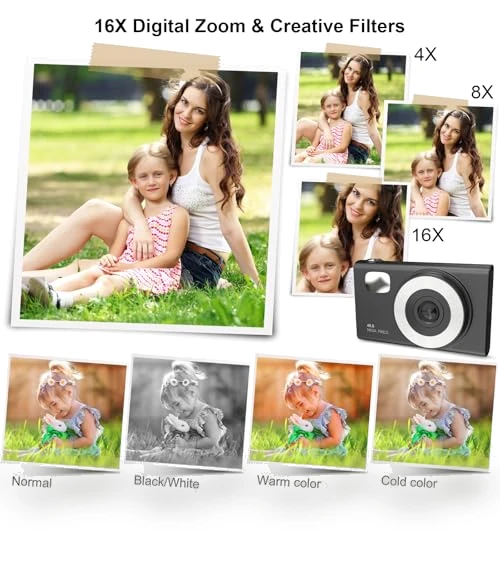 Portable Compact Point and Shoot Digital Camera — Compact Digital Cameras, SONSHUYI