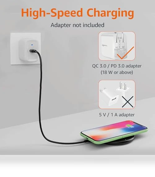 Qi Certified Wireless Phone Charger Pad — Chargers, Amazon Basics