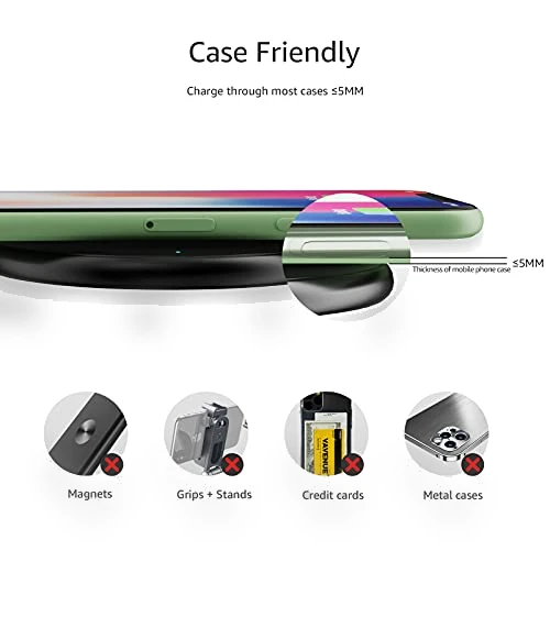 Qi Certified Wireless Phone Charger Pad — Chargers, Amazon Basics