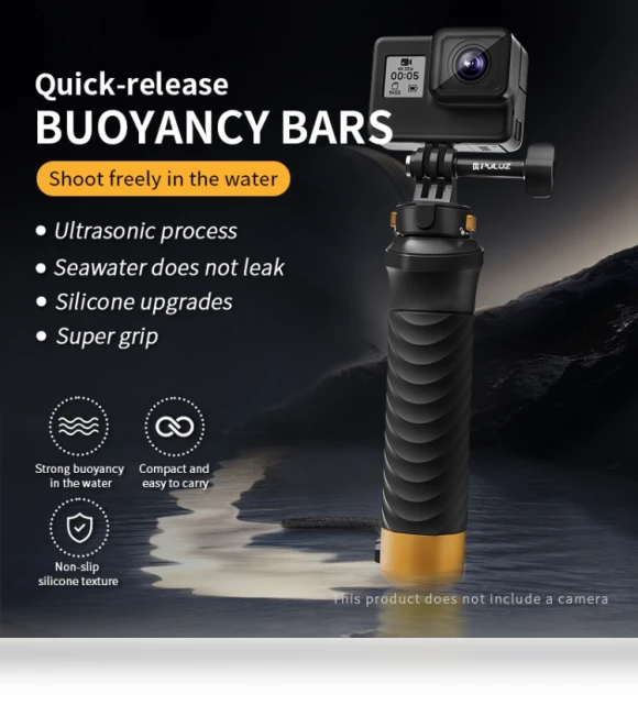 Quick Release Floating Handle Hand Grip — Paddle Accessories, PULUZ
