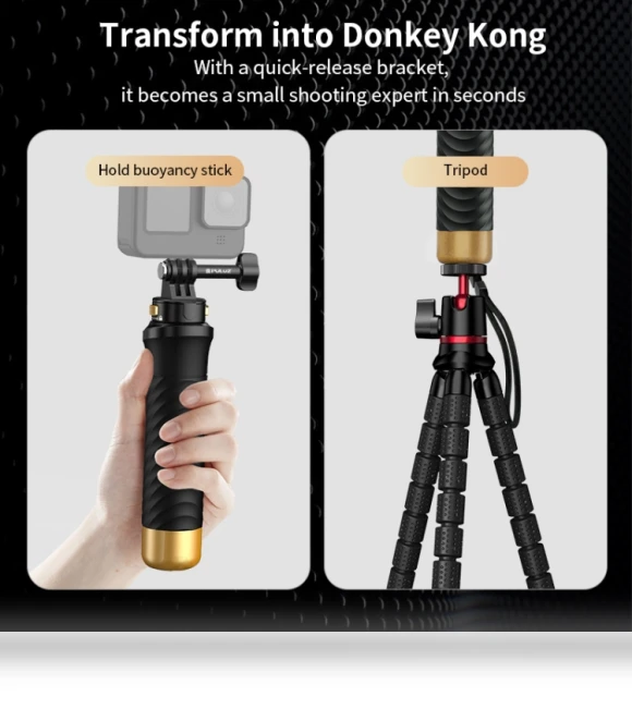 Quick Release Floating Handle Hand Grip — Paddle Accessories, PULUZ
