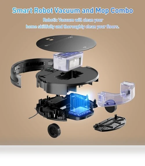 Robot Vacuum and Mop Combo — Smart Cleaning Robots, MANVN