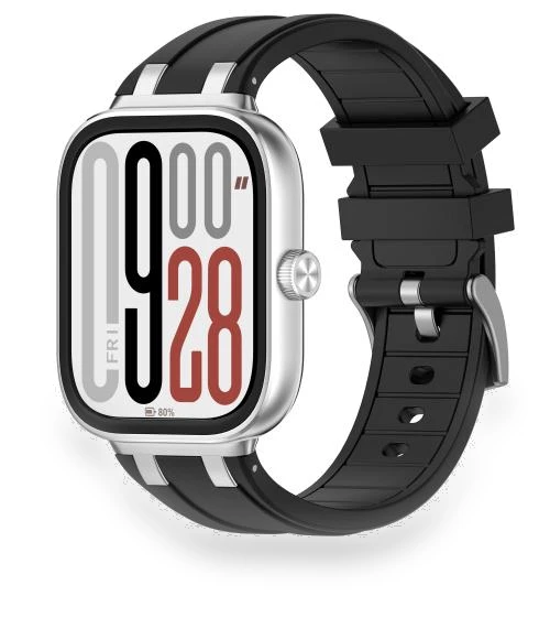 Silver Metal Connector Silicone Watch Band — Bands, Xiaomi