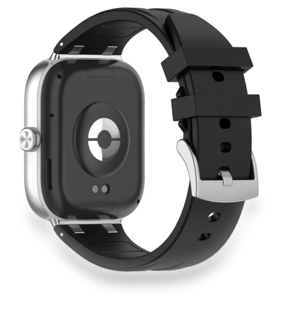 Silver Metal Connector Silicone Watch Band — Bands, Xiaomi