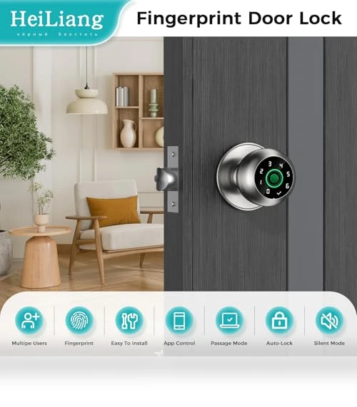 Smart Door Knob Lock — Electromagnetic Security Locks, HEI LIANG