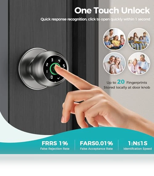 Smart Door Knob Lock — Electromagnetic Security Locks, HEI LIANG