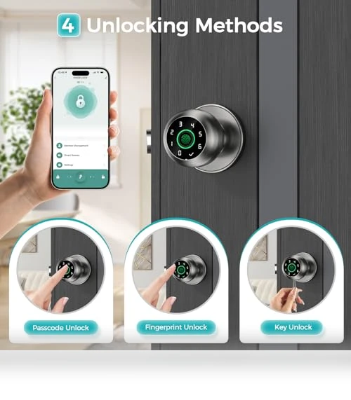 Smart Door Knob Lock — Electromagnetic Security Locks, HEI LIANG