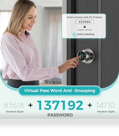 Smart Door Knob Lock — Electromagnetic Security Locks, HEI LIANG