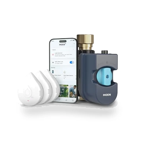 Smart Water Shutoff with Detectors — Water Leak Detection Systems, Moen