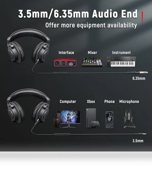 Studio Monitor Headphones for Recording — Earphones, FIFINE