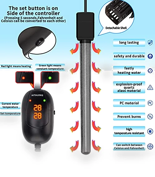 Submersible Aquarium Heater — Heaters & Chillers, HiTauing