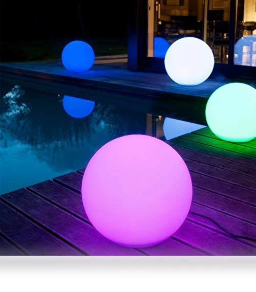 Waterproof Rechargeable LED Glowing Ball Light Orb Globe Lamp — Outdoor Light Projectors, Mr.Go