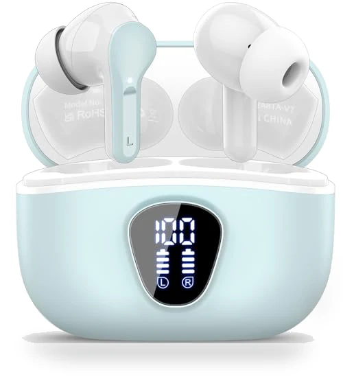 Wireless Earbuds with ENC Noise Cancelling Mic — Bluetooth Headsets, BESNOOW