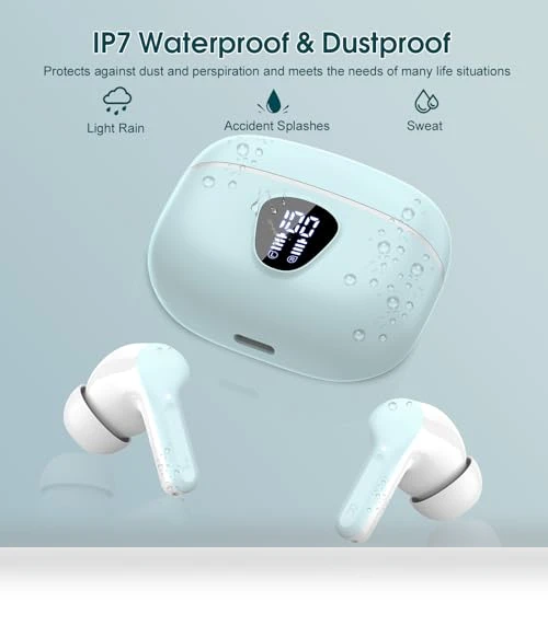 Wireless Earbuds with ENC Noise Cancelling Mic — Bluetooth Headsets, BESNOOW