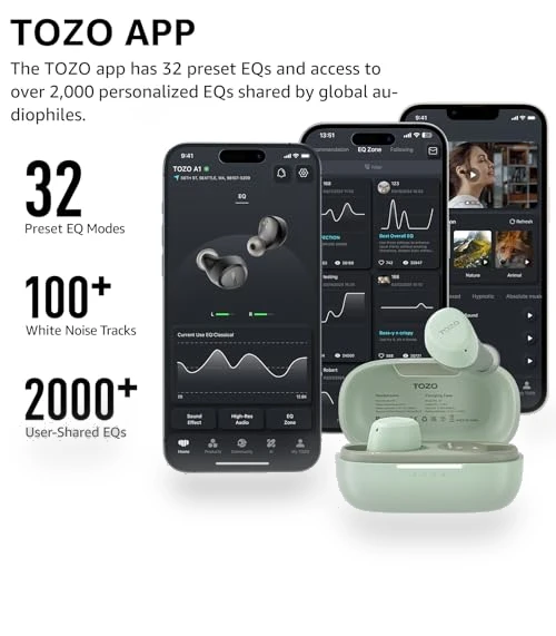 Wireless Earbuds — In-Ear Headphones, TOZO