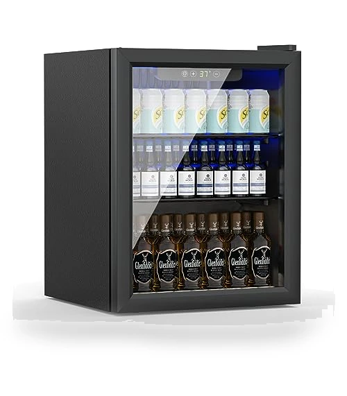 Compact Freestanding Beverage Refrigerator — Mini Fridges, Erivess