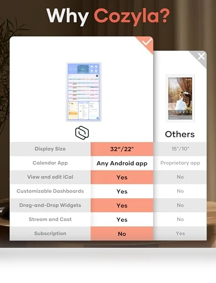 Digital Calendar Wall Touch Screen — Digital Planners, Cozyla Mate