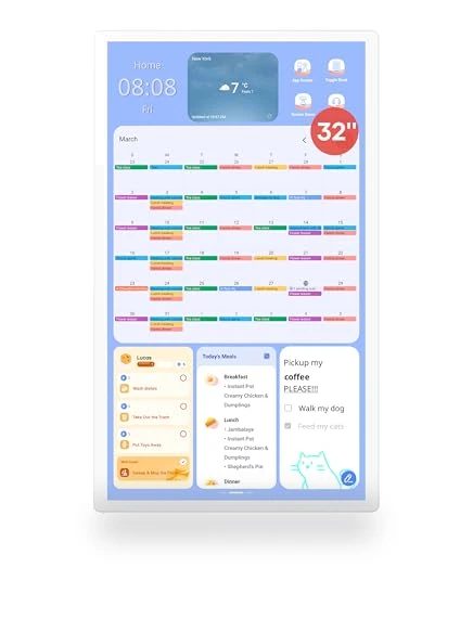 Digital Calendar Wall Touch Screen — Calendars, Cozyla Mate