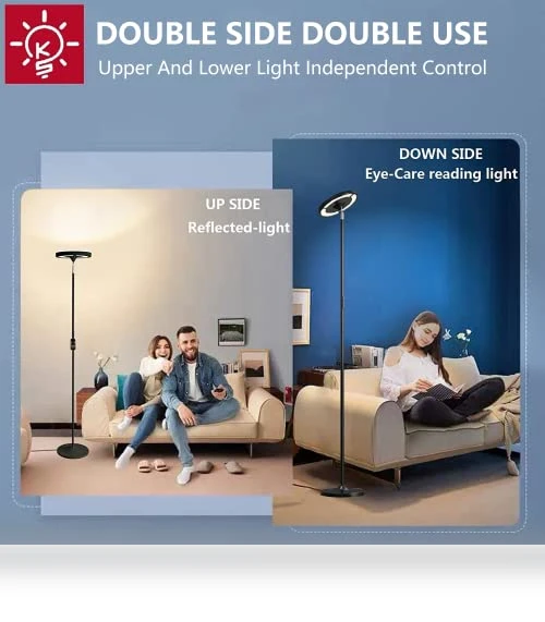 Double Side Lighting LED Floor Lamp — Standing Lights, Keepsmile