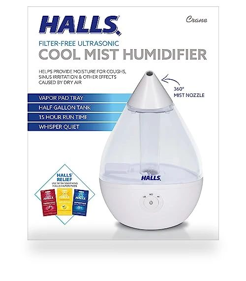Droplet Ultrasonic Small Air Humidifier — Air Moisturizers, Crane