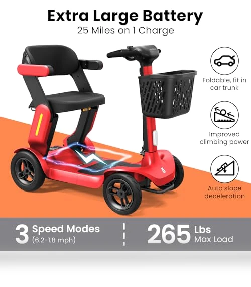 Foldable Mobility Scooter — Push Scooters, Glashow