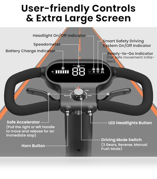 Foldable Mobility Scooter — Push Scooters, Glashow