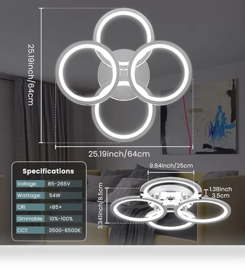 Modern LED Ceiling Lights — Overhead Lighting, EIDISUNY