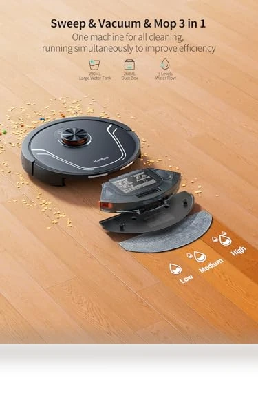 Robot Vacuum and Mop Combo — Smart Cleaning Robots, HONITURE