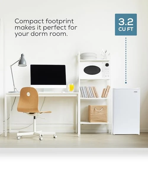 Single Door Compact Refrigerator with Freezer — Mini Fridges, Igloo