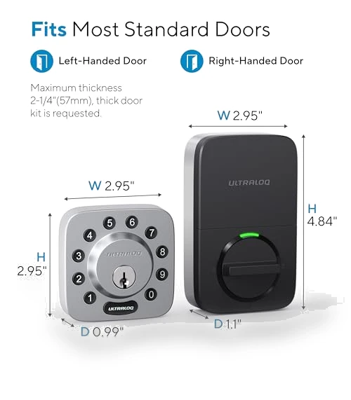 Smart Lock with WiFi Bridge — Keyless Entry, ULTRALOQ