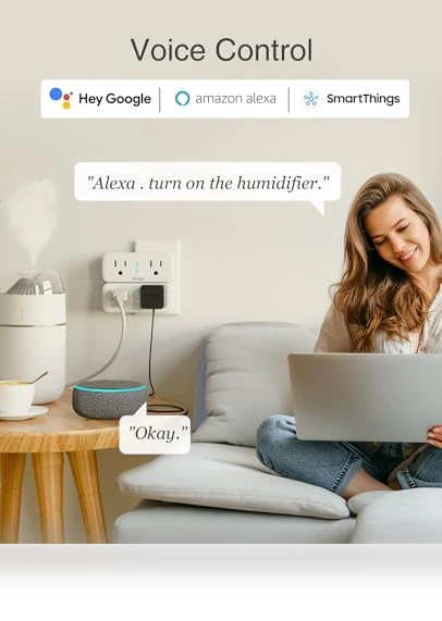 Smart Plug Outlet Extender — Multi-Outlets, GHome Smart
