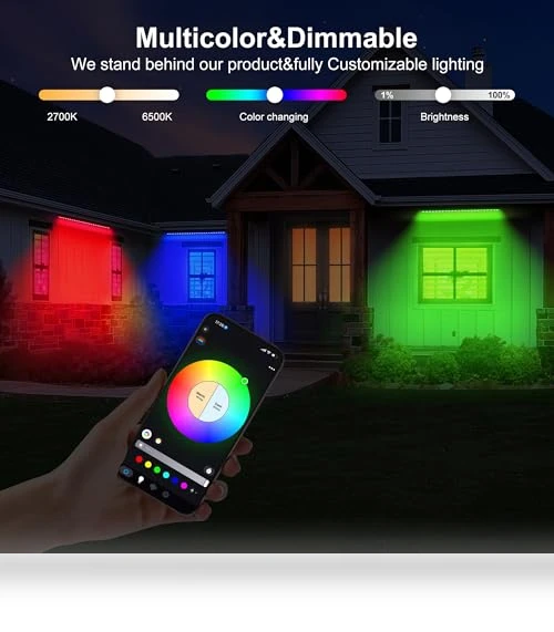 Smart RGBCW Wall Washer Lights — Garden Illumination, Jabbatek