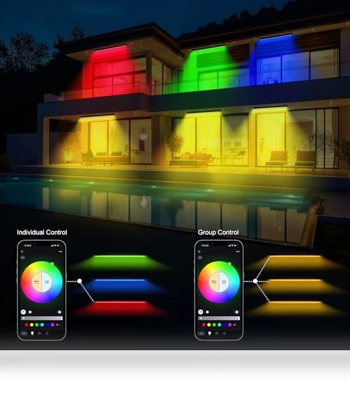 Smart RGBCW Wall Washer Lights — Garden Illumination, Jabbatek