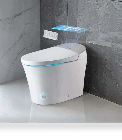 Smart Toilet with Heated Seat and Auto Freshening System — Bathroom Essentials, VEVOR