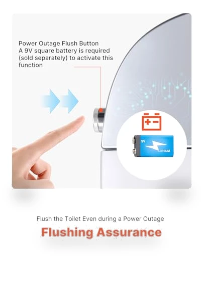 Smart Toilet with Heated Seat and Auto Freshening System — Bathroom Essentials, VEVOR