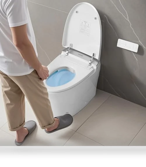 Smart Toilet with Heated Seat and Auto Freshening System — Bathroom Essentials, VEVOR