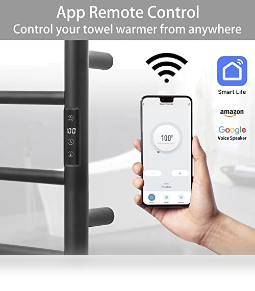 Smart WiFi Towel Warmer Wall Mounted — Towel Warmers, KEG