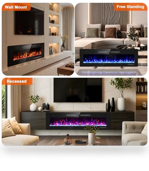Ultra Thin Electric Fireplace — Electric Heating Solutions, BREEZEHEAT