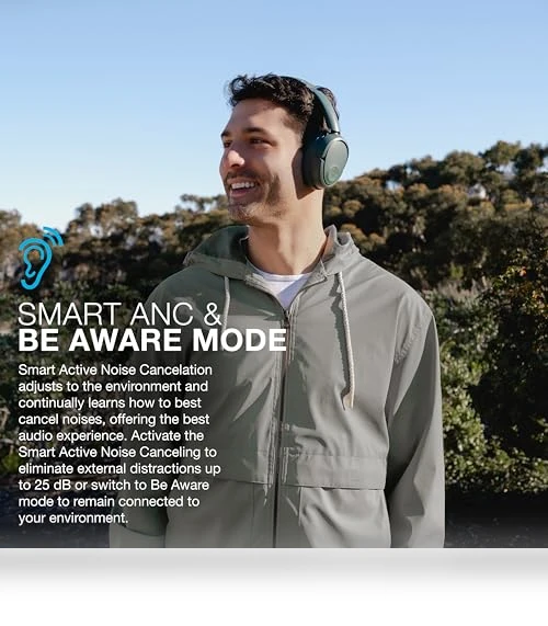 Wireless Headphones with Active Noise Cancelling — Over-Ear Headphones, JLab
