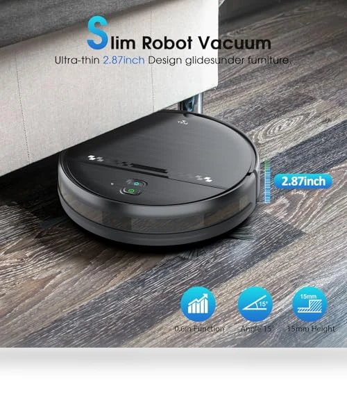 2-in-1 Robotic Vacuum and Mop Cleaner — Smart Cleaning Robots, SHELIKI