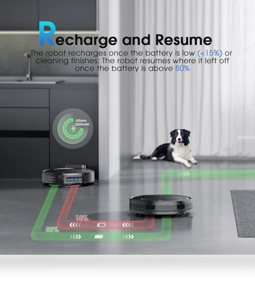 2-in-1 Robotic Vacuum and Mop Cleaner — Smart Cleaning Robots, SHELIKI