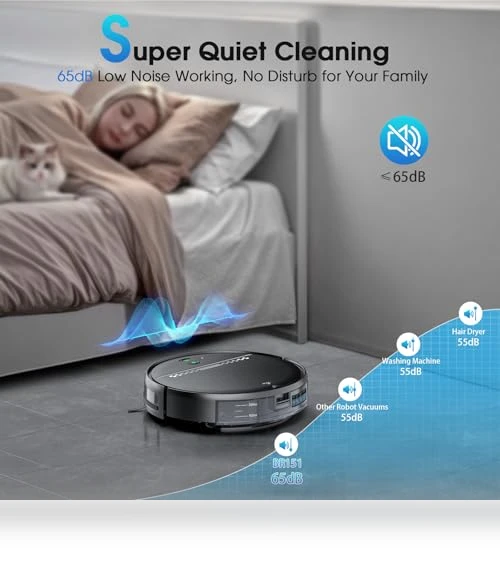 2-in-1 Robotic Vacuum and Mop Cleaner — Smart Cleaning Robots, SHELIKI