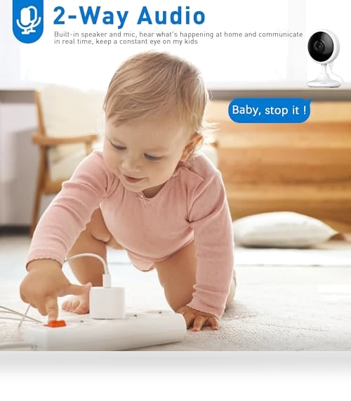 2K Home Security Camera — Baby Monitors