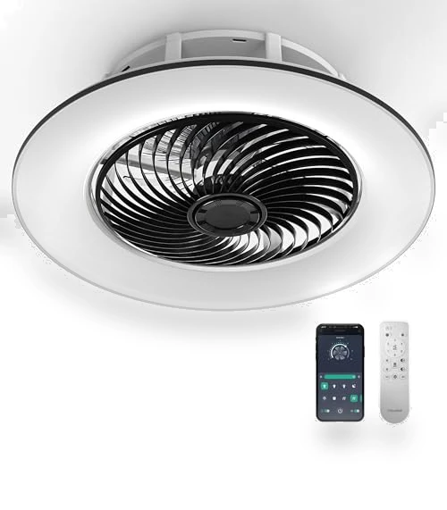 Bladeless Ceiling Fan with Light and Remote Control — Ceiling Fan Wall Controls, PrimeMall