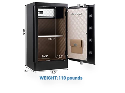 Deluxe Biometric Fingerprint Safe Box — Hotel Safes, Tenamic
