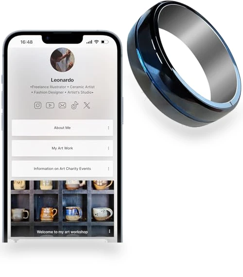 Digital Business Card NFC Ring — Smart Rings, itapring