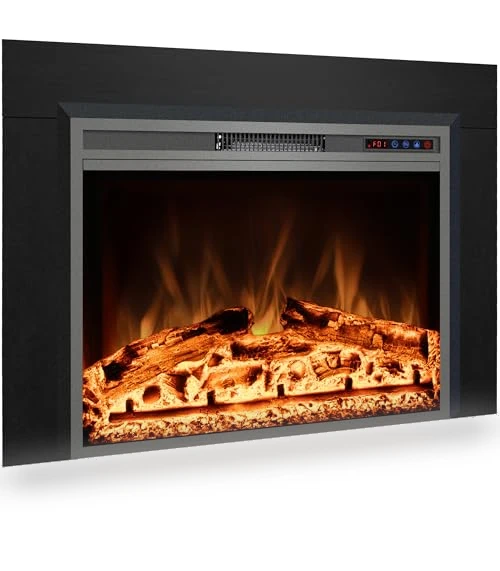 Electric Fireplace Insert with Metal Trim Kit — Electric Heating Solutions, Kentsky