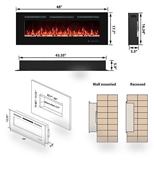 Electric Fireplace Insert — Electric Heating Solutions, VINEMOUNT