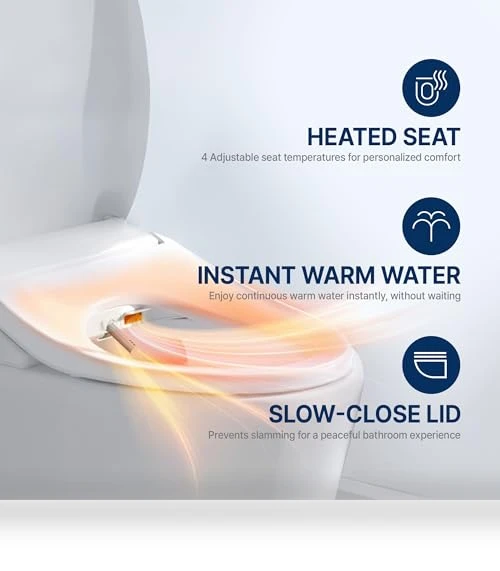 Electric Heated Bidet Toilet Seat — Bidet Seats, inus